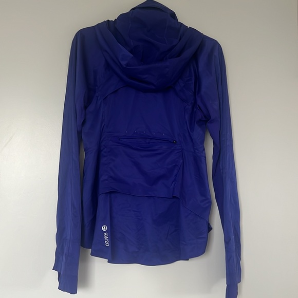 Lululemon Goal Smasher Jacket Size 6 Run Sea Wheeze - Picture 5 of 7